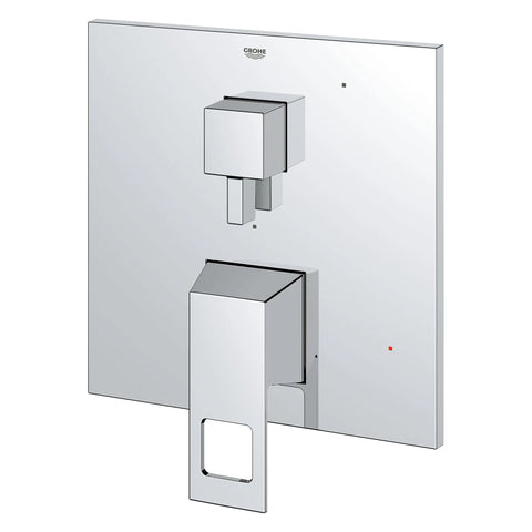 EUROCUBE PRESSURE BALANCE VALVE TRIM WITH 2-WAY DIVERTER WITH CARTRIDGE - GROHE StarLight Chrome