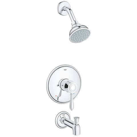 Pressure Balance Valve Tub/Shower Combo - GROHE StarLight Chrome