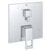 [29426000] EUROCUBE PRESSURE BALANCE VALVE TRIM WITH 3-WAY DIVERTER WITH CARTRIDGE - GROHE StarLight Chrome