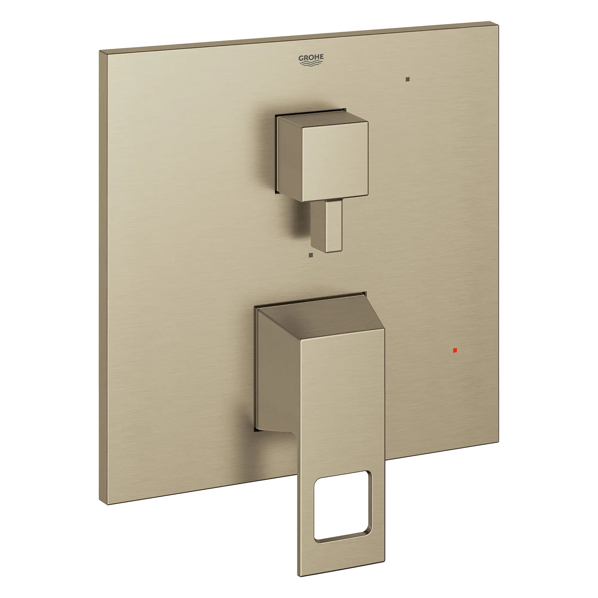 EUROCUBE PRESSURE BALANCE VALVE TRIM WITH 2-WAY DIVERTER WITH CARTRIDGE // BRUSHED NICKEL INFINITYFINISH // 154516_29422EN0_0_CDNwebp.webp