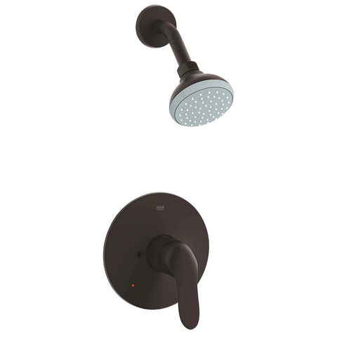 Pressure Balance Valve Shower Combo - Antique Bronze