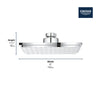 [26468000] 150 Shower Head, 6" - 1 Spray, 1.75 GPM (6.6 L/min) - GROHE StarLight Chrome
