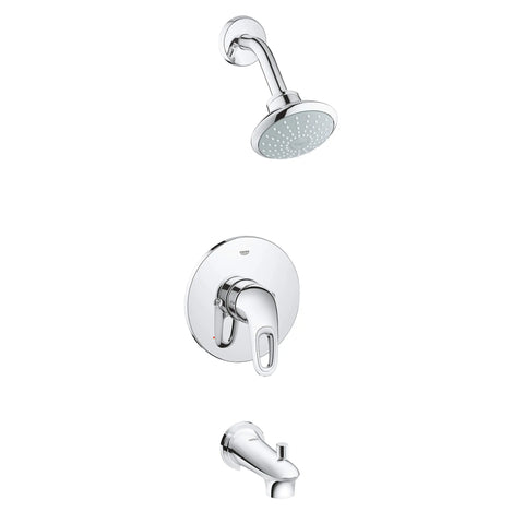 Pressure Balance Valve Tub/Shower Combo - GROHE StarLight Chrome