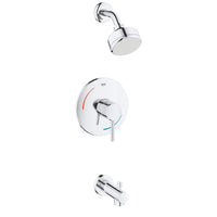 [3507310A] Pressure Balance Valve Tub/Shower Combo - GROHE StarLight Chrome