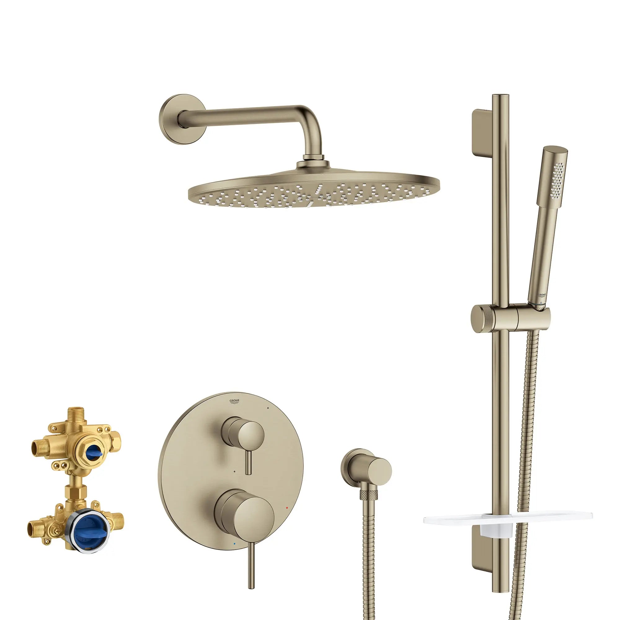 Timeless 2-Handle Pressure Balance Rainshower Bundle // BRUSHED NICKEL INFINITYFINISH // 155398_29430EN0_0_CDNwebp.webp