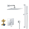 [29432000] Eurocube 2-Handle Pressure Balance Rainshower Bundle - GROHE StarLight Chrome