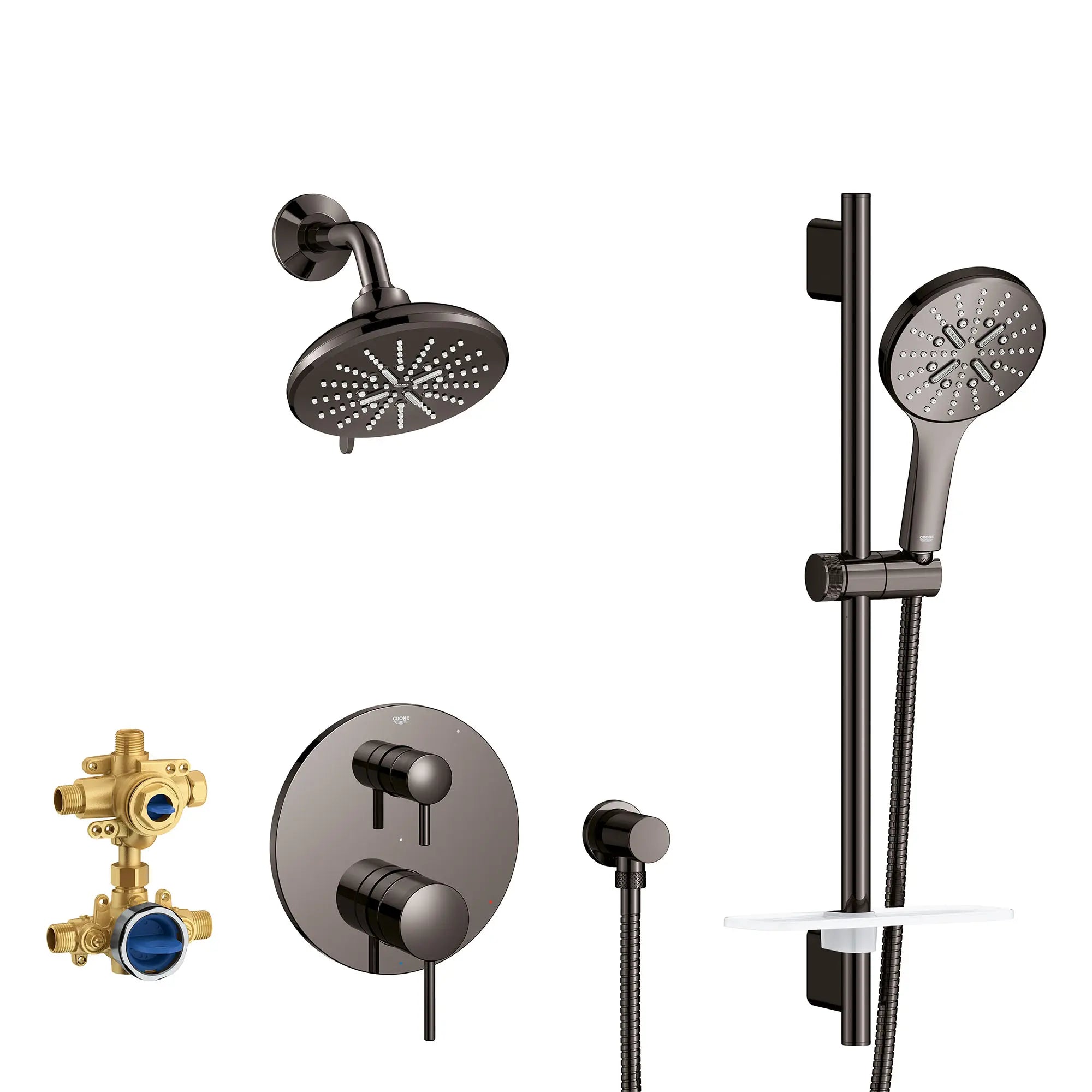 Timeless 2-Handle Pressure Balance Shower Bundle // HARD GRAPHITE // 155402_29431A00_0_CDNwebp.webp