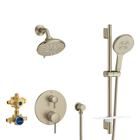 Timeless 2-Handle Pressure Balance Shower Bundle - Brushed Nickel InfinityFinish