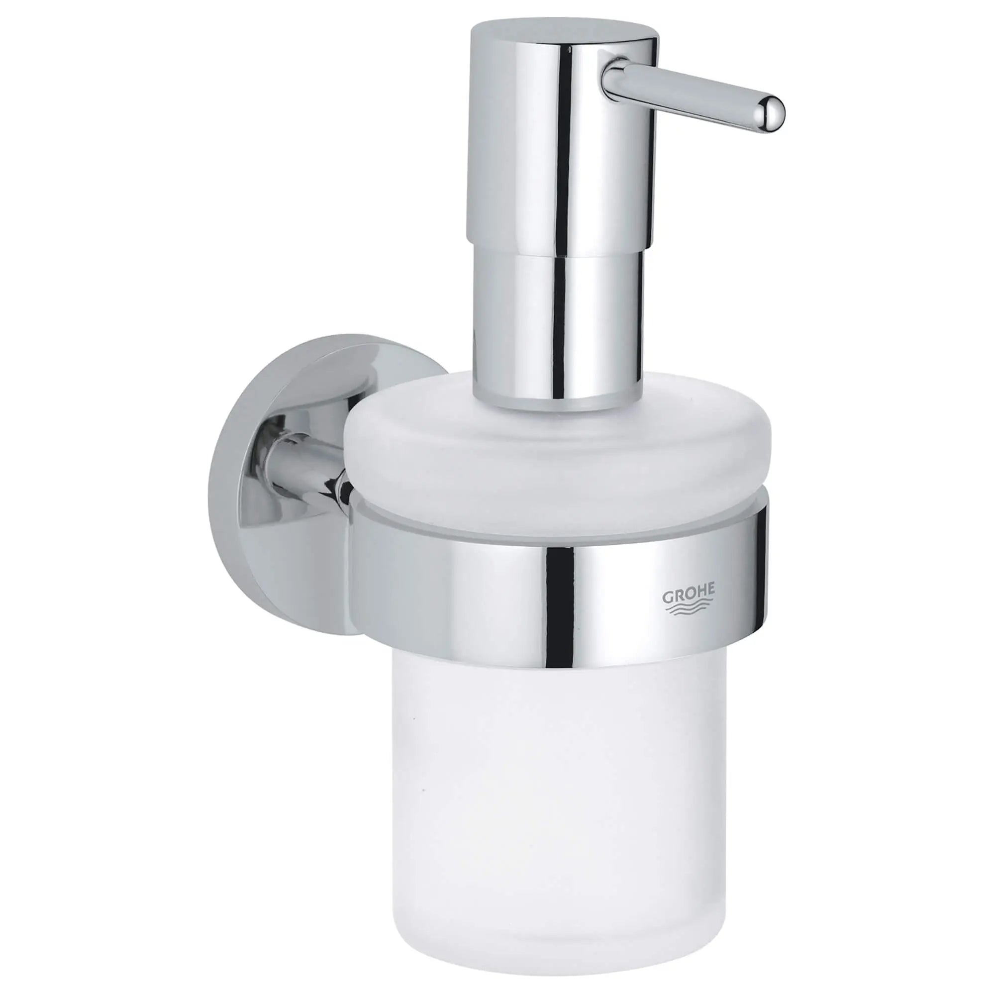 Soap Dispenser with Holder // GROHE STARLIGHT CHROME // 15962_40448001-essentials-soap-dispenser-with-holder-starlight-chrome_0_CDNwebp.webp