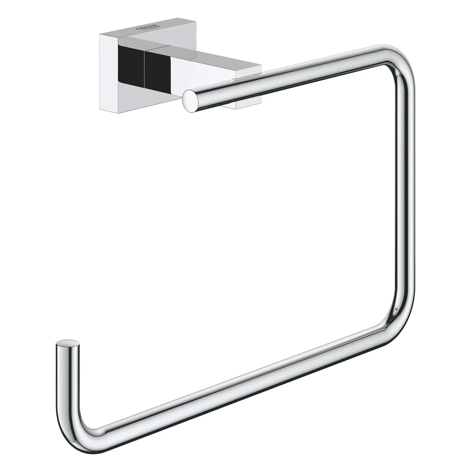 8" Towel Ring // GROHE STARLIGHT CHROME // 15988_40510001-essentials-cube-towel-ring-starlight-chrome_0_CDNwebp.webp