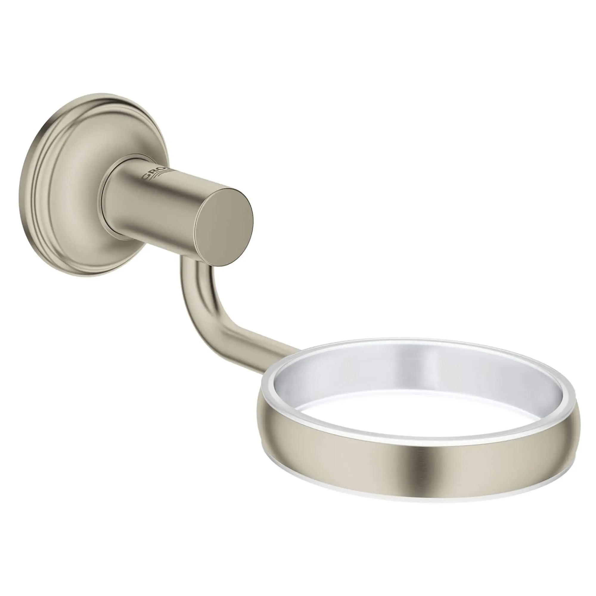 Essentials Authentic Soap Holder // BRUSHED NICKEL INFINITYFINISH // 16061_40652EN0-Essentials_Authentic-Glass___Dish_Holder_0_CDNwebp.webp