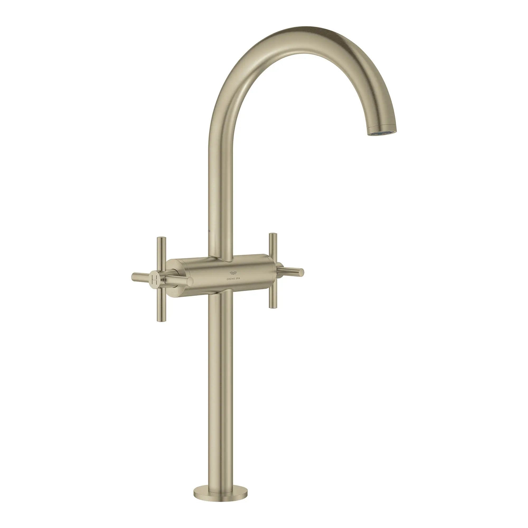 Atrio Single Hole Two-Handle Vessel Sink Faucet without Handles, 1.2 GPM (4.5 L/min) // BRUSHED NICKEL INFINITYFINISH // 161373_Atrio_SiloRight_21161EN0_0001_Feb2023_0_CDNwebp.webp