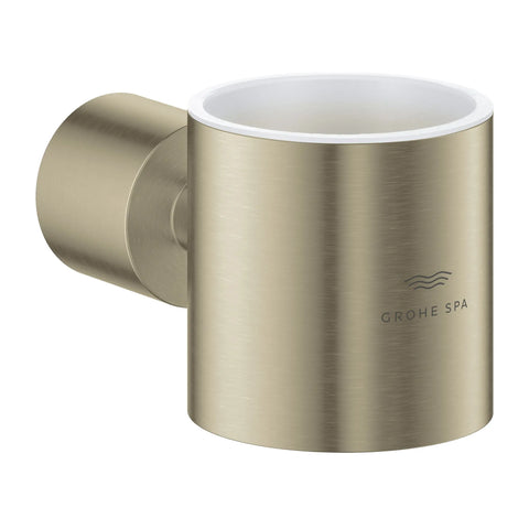 Atrio New Glass Holder - Brushed Nickel InfinityFinish