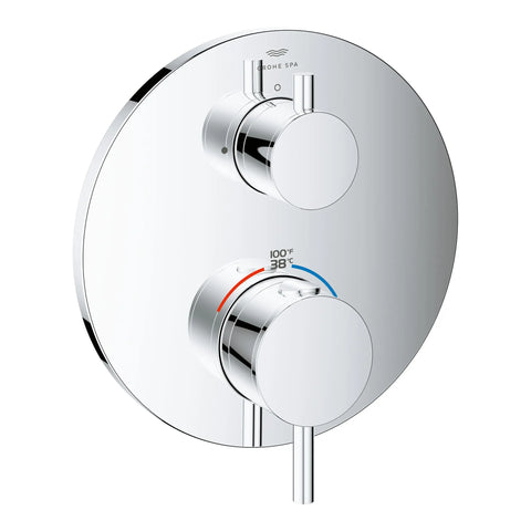 Atrio Single Function 2-Handle Thermostatic Valve Trim - GROHE StarLight Chrome