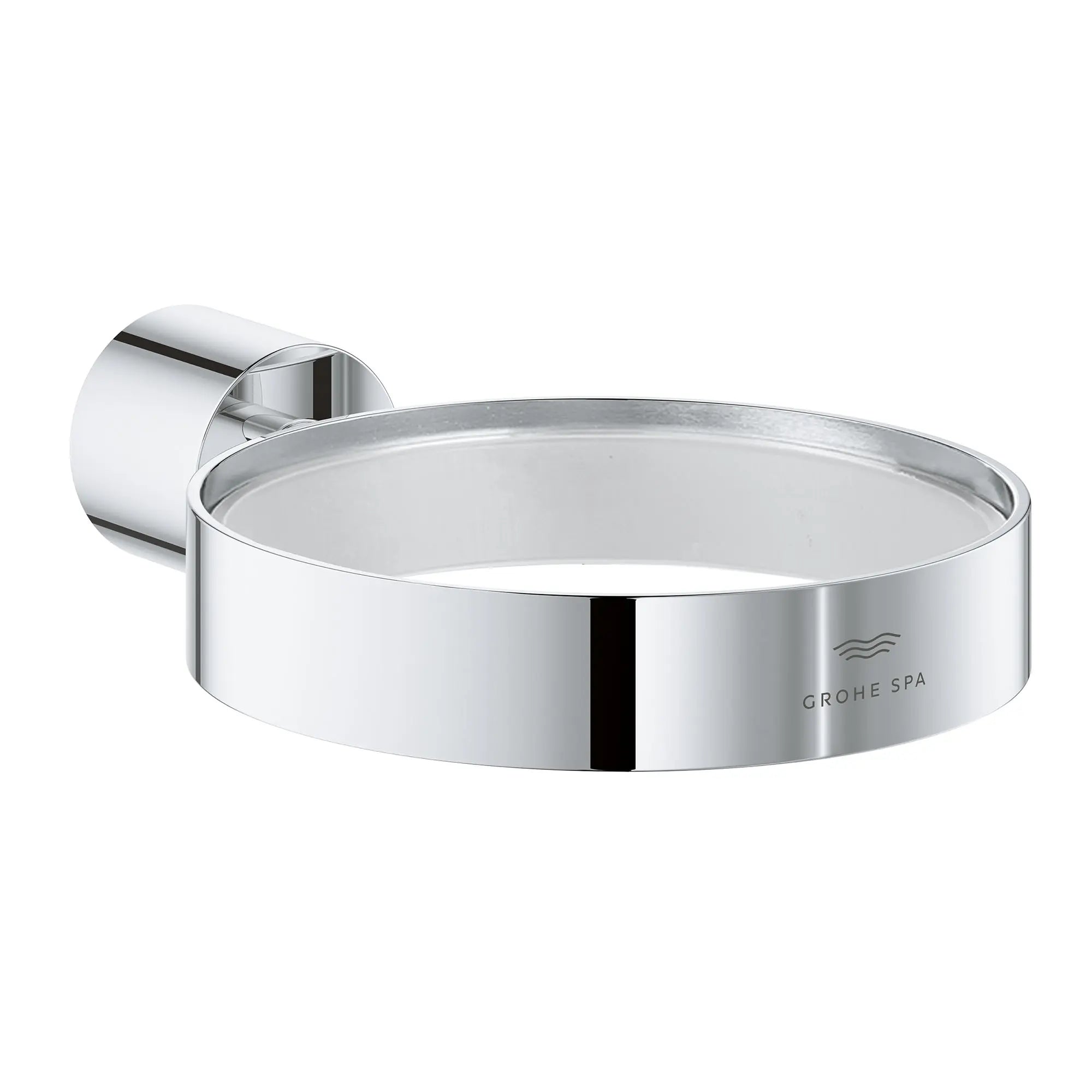 Holder For Glass, Soap Dish Or Soap Dispenser // GROHE STARLIGHT CHROME // 161423_Atrio_SiloRight_40885000_0001_Feb2023_0_CDNwebp.webp