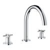 [25273000] 3-Hole 2-Handle Deck Mount Roman Tub Faucet - GROHE StarLight Chrome