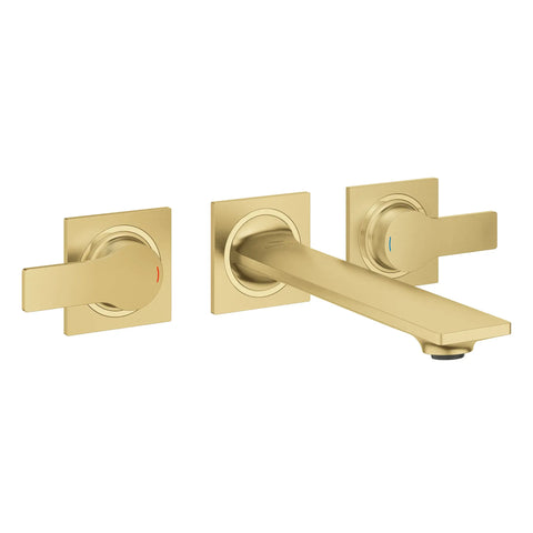 Allure 2-Handle Wall Mount Faucet, 1.2 GPM (4.5 L/min) - Brushed Cool Sunrise