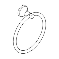 [40681EN1] Agira Towel Ring - Brushed Nickel InfinityFinish