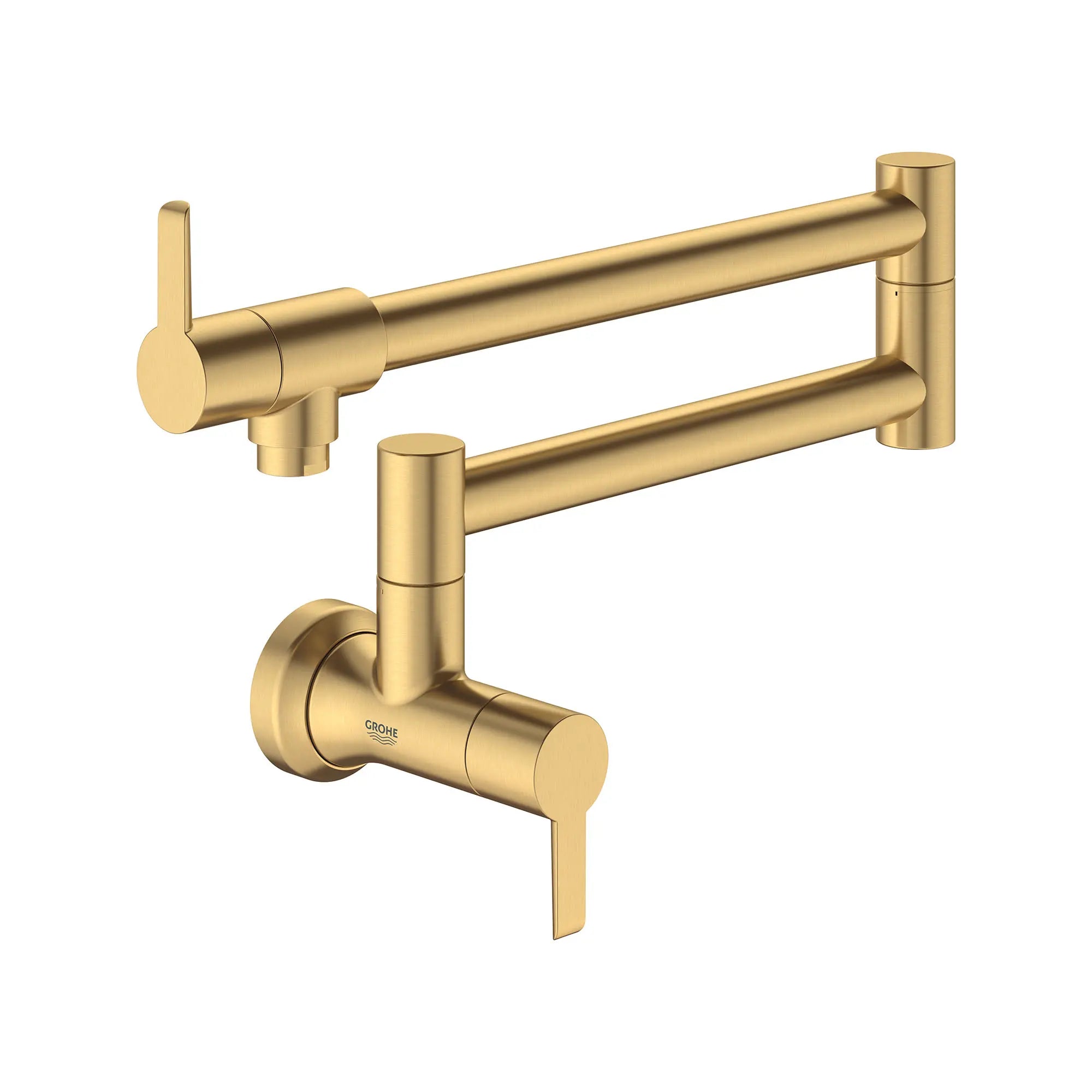 GROHE Zedra 2-Handle Wall Mount Pot Filler // BRUSHED COOL SUNRISE // 161529_Zedra_SiloRight_31075GN2_0001_Feb2023_0_CDNwebp.webp