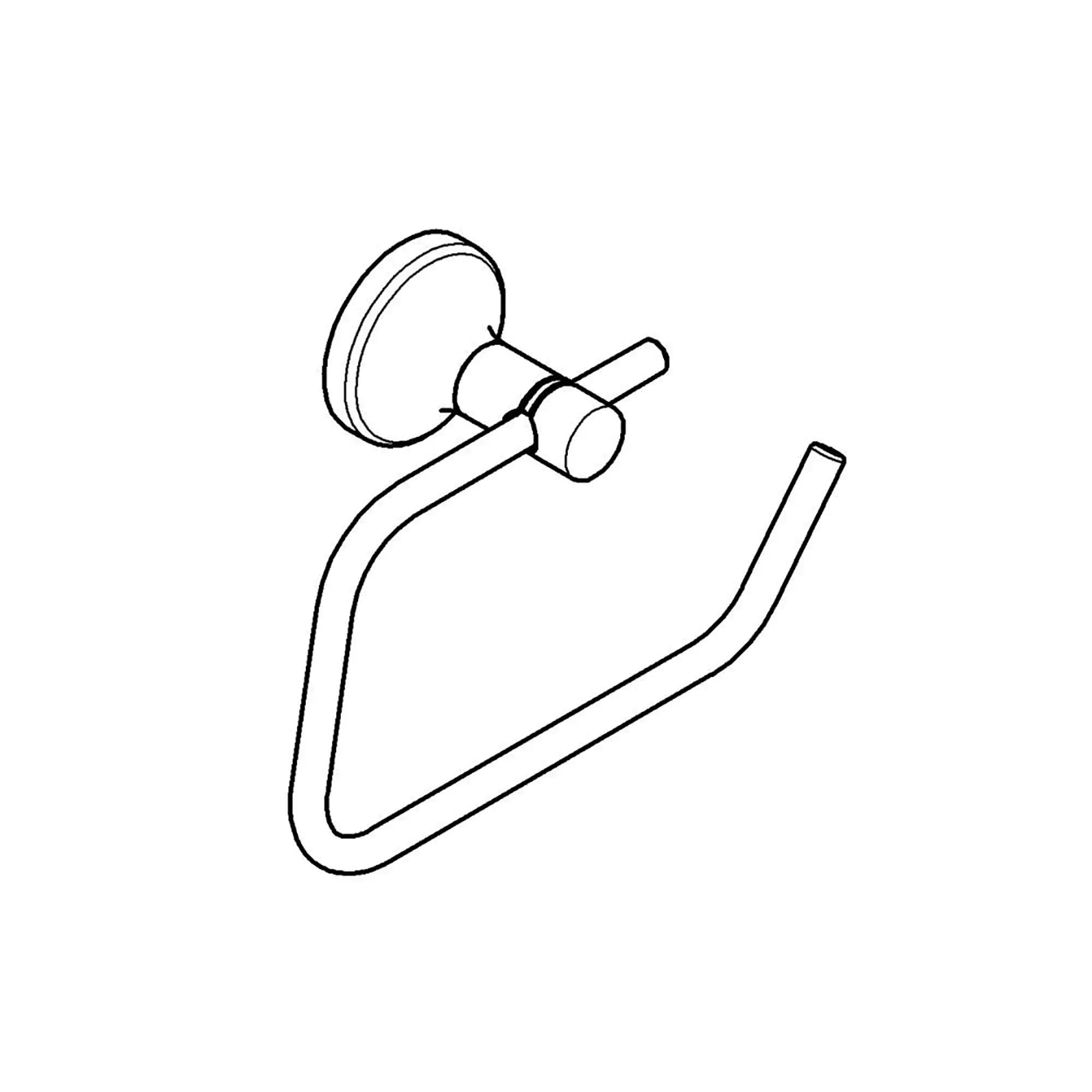 Paper Holder w/o Cover // BRUSHED NICKEL INFINITYFINISH // 16154_40683EN1-Agira-Toilet_Paper_Holder_0_CDNwebp.webp