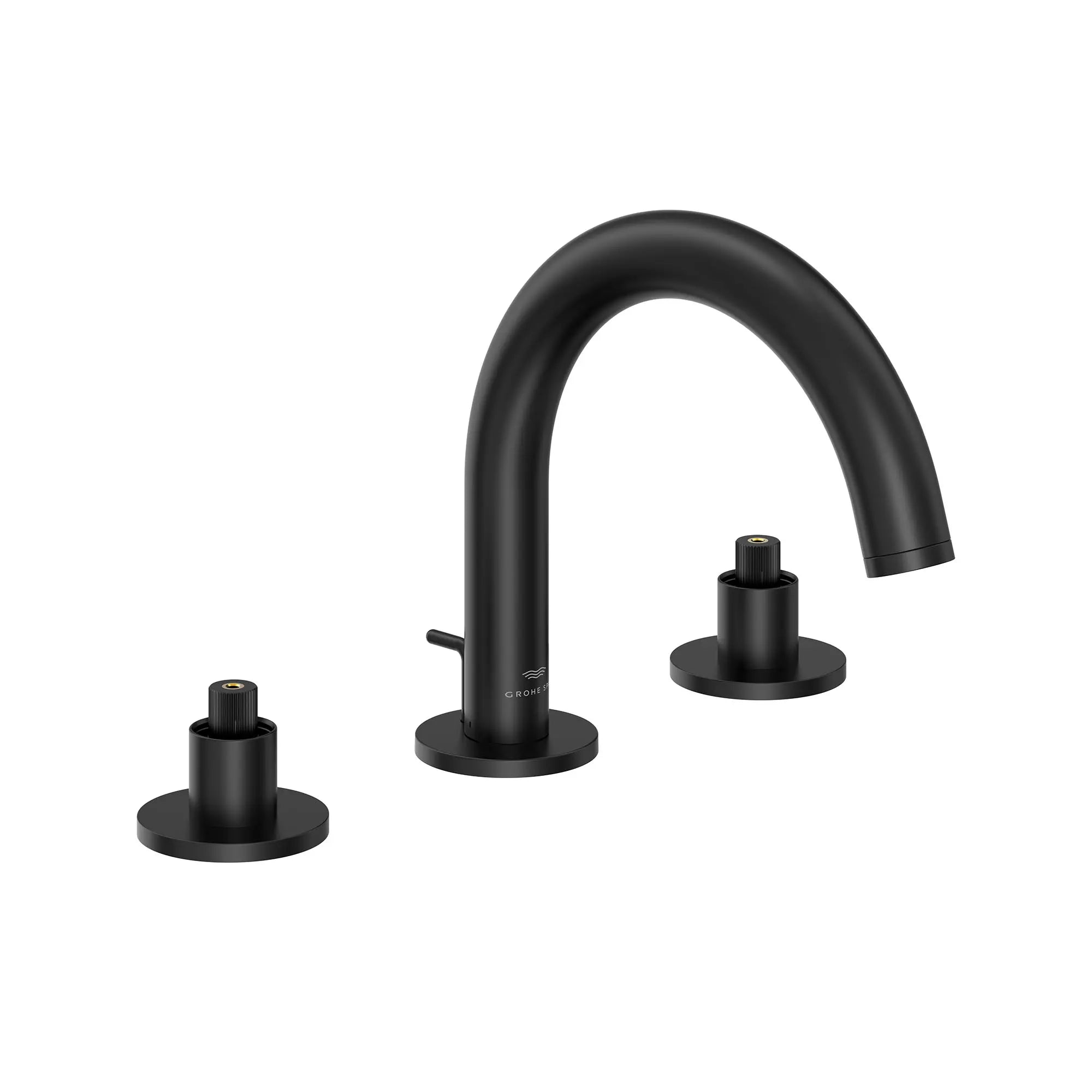 Atrio 8-inch Widespread 2-Handle S-Size Bathroom Faucet without Handles, 1.2 GPM (4.5 L/min) // MATTE BLACK // 161569_Atrio_SiloRight_206602430_0001_Feb2023_0_CDNwebp.webp