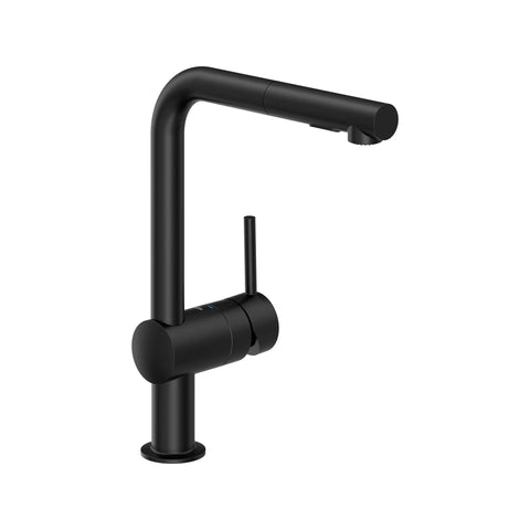 Single-Handle Pull-Out Kitchen Faucet Dual Spray 6.6 L/min (1.75 gpm) - Matte Black