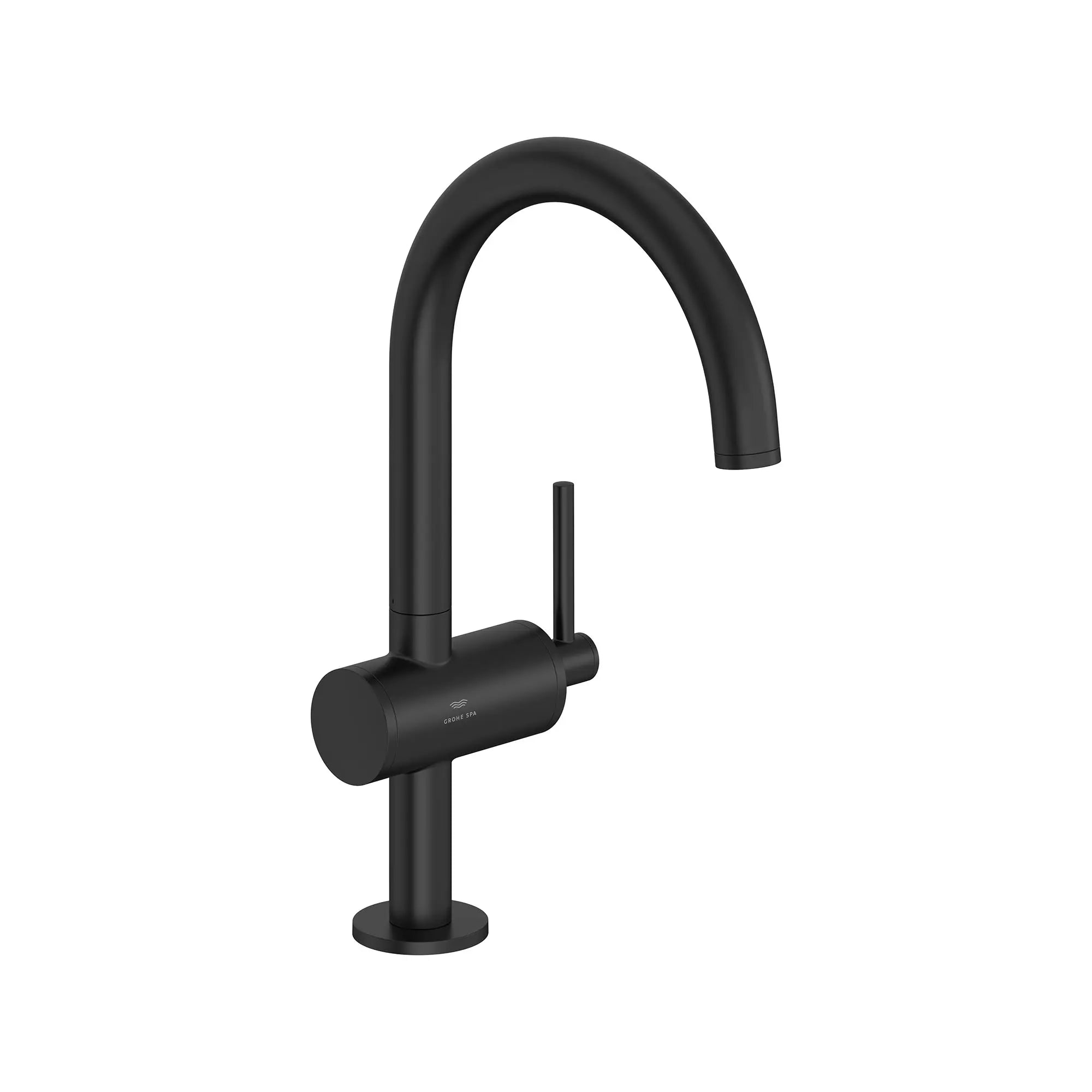 Atrio Single Hole Single-Handle L-Size Bathroom Faucet, 1.2 GPM (4.5 L/min) // MATTE BLACK // 161582_Atrio_SiloRight_243502430_0001_Feb2023_0_CDNwebp_b8bdbc9f-5c08-4114-b103-7b305c23e014.webp