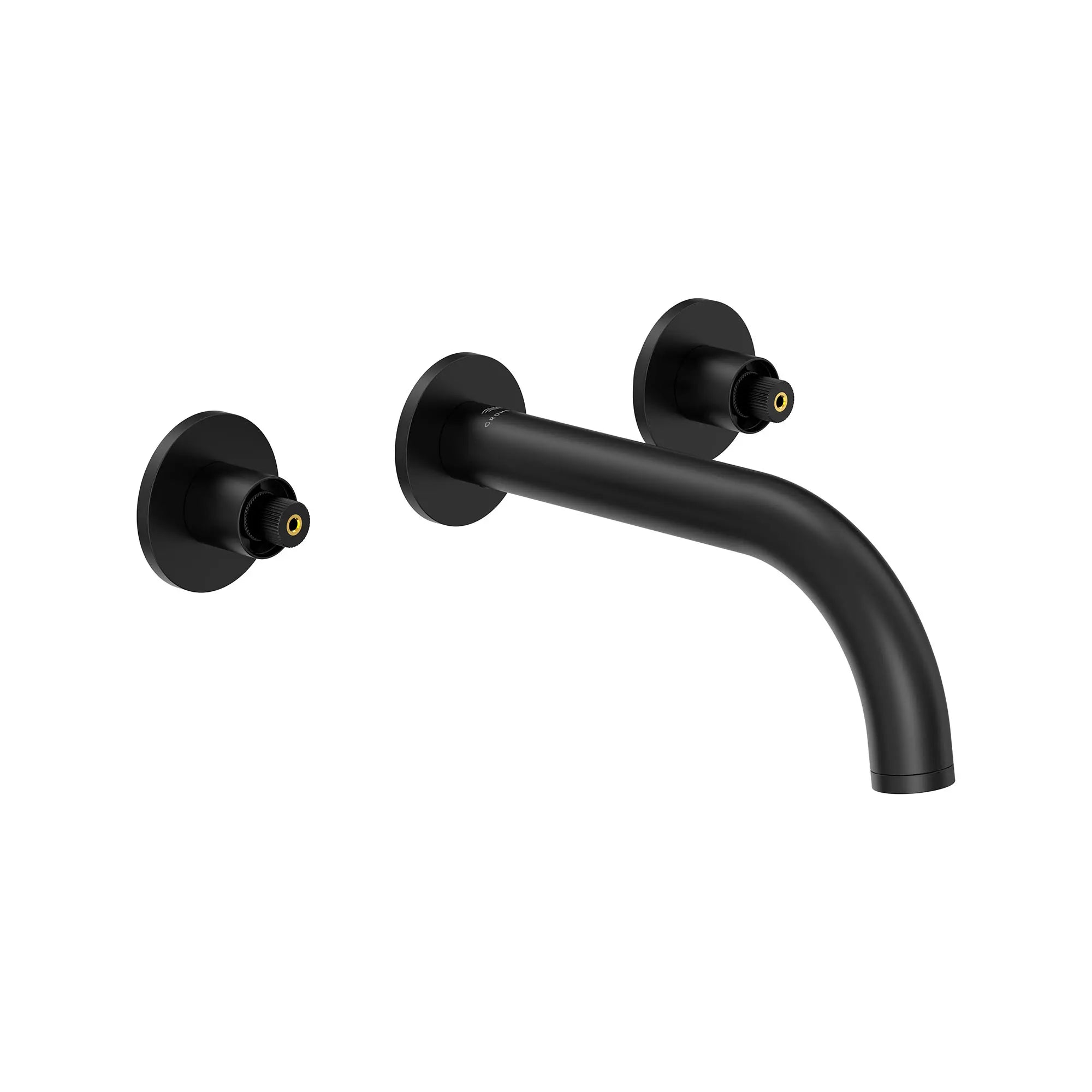 Atrio 2-Handle Wall Mount Faucet without Handles, 1.2 GPM (4.5L.min) // MATTE BLACK // 161602_Atrio_SiloRight_206632430_0001_Feb2023_0_CDNwebp.webp