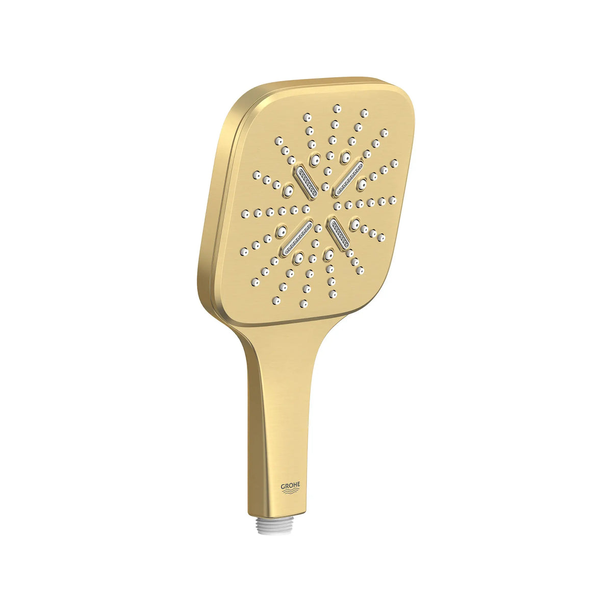 Hand Shower - 3 Sprays, 6.6 L/min (1.75 gpm) // BRUSHED COOL SUNRISE // 161653_Rainshower_SiloRight_26552GN0_0001_Mar2023_0_CDNwebp_6bc7eff3-af89-403e-b65d-2f5e24679422.webp