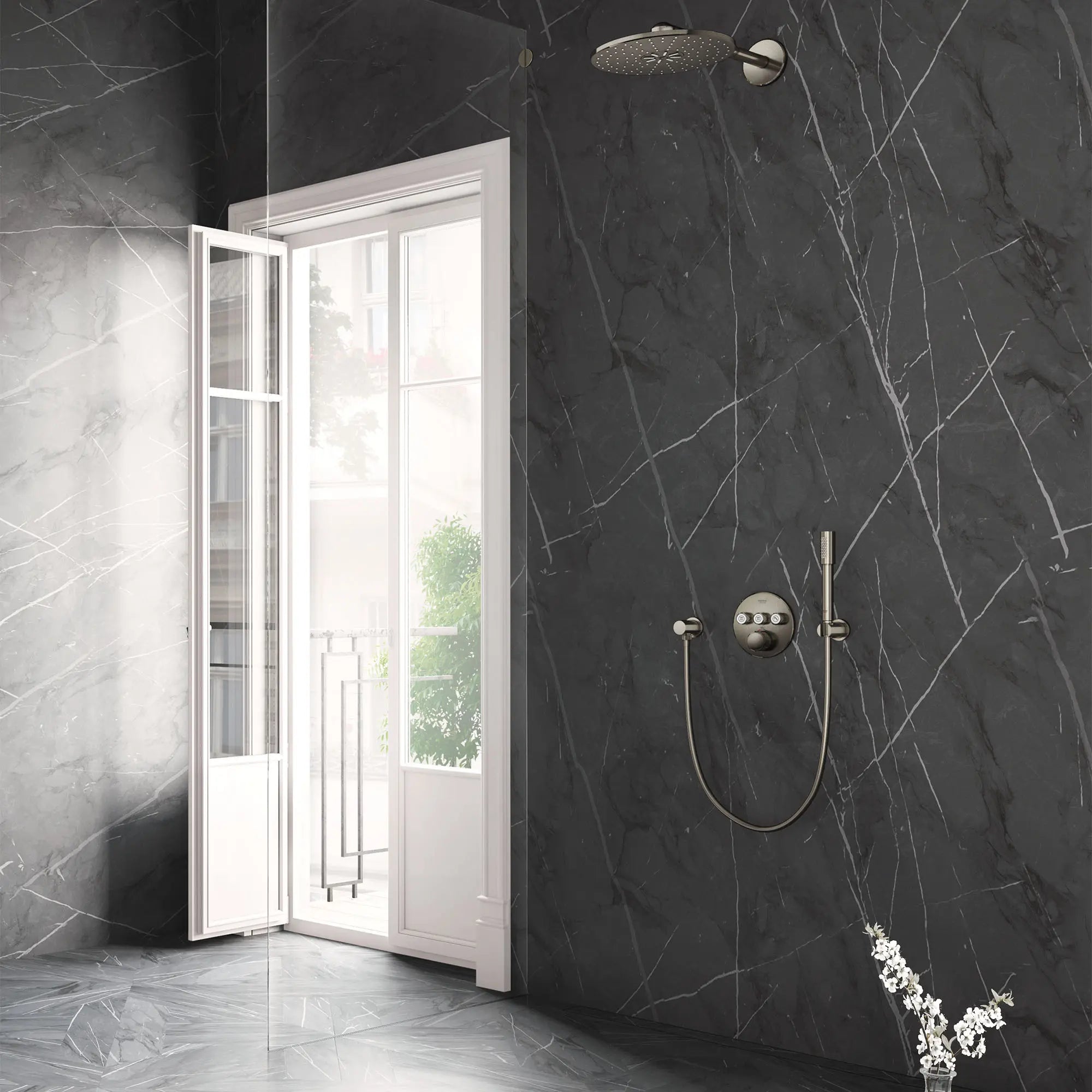 Triple Function Thermostatic Valve Trim // BRUSHED NICKEL INFINITYFINISH // 161994_29138EN0_26502EN0_0_CDNwebp.webp