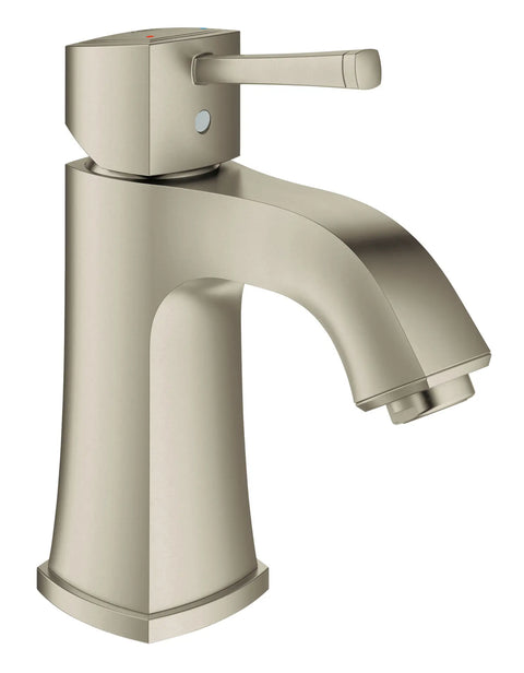 Single Hole Single-Handle M-Size Bathroom Faucet 1.2 GPM Less Drain - Brushed Nickel InfinityFinish