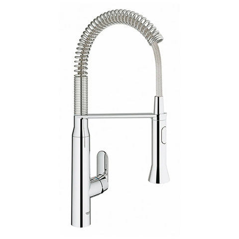 K7 Medium Single-Handle Semi-Pro Dual Spray Kitchen Faucet 1.75 GPM (6.6 L/min) - GROHE StarLight Chrome