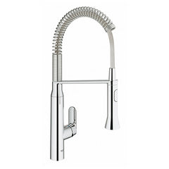 [31380000] K7 Medium Single-Handle Semi-Pro Dual Spray Kitchen Faucet 1.75 GPM (6.6 L/min) - GROHE StarLight Chrome