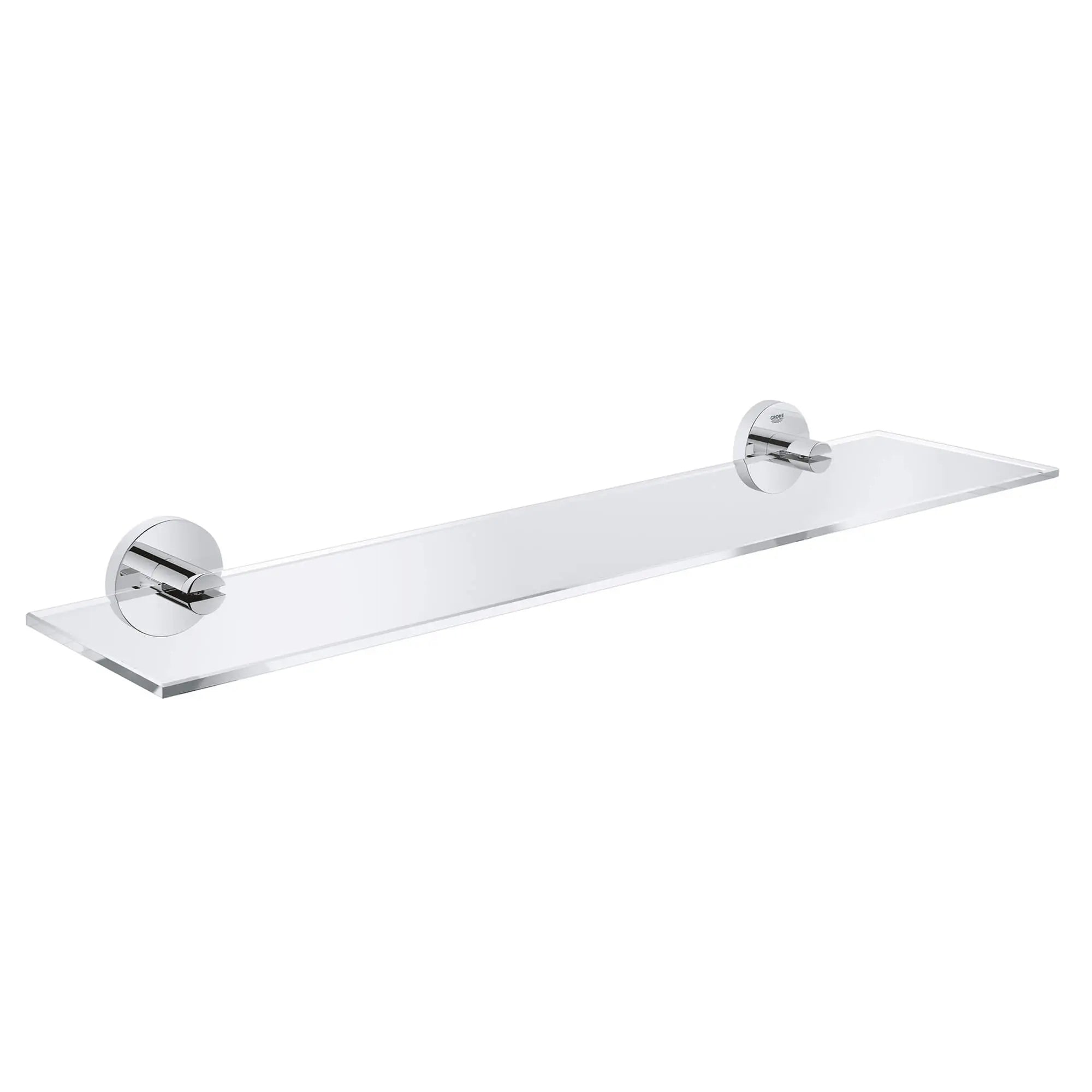Glass Shelf // GROHE STARLIGHT CHROME // 16202_40799001-essentials-glass-shelf-starlight-chrome_0_CDNwebp.webp