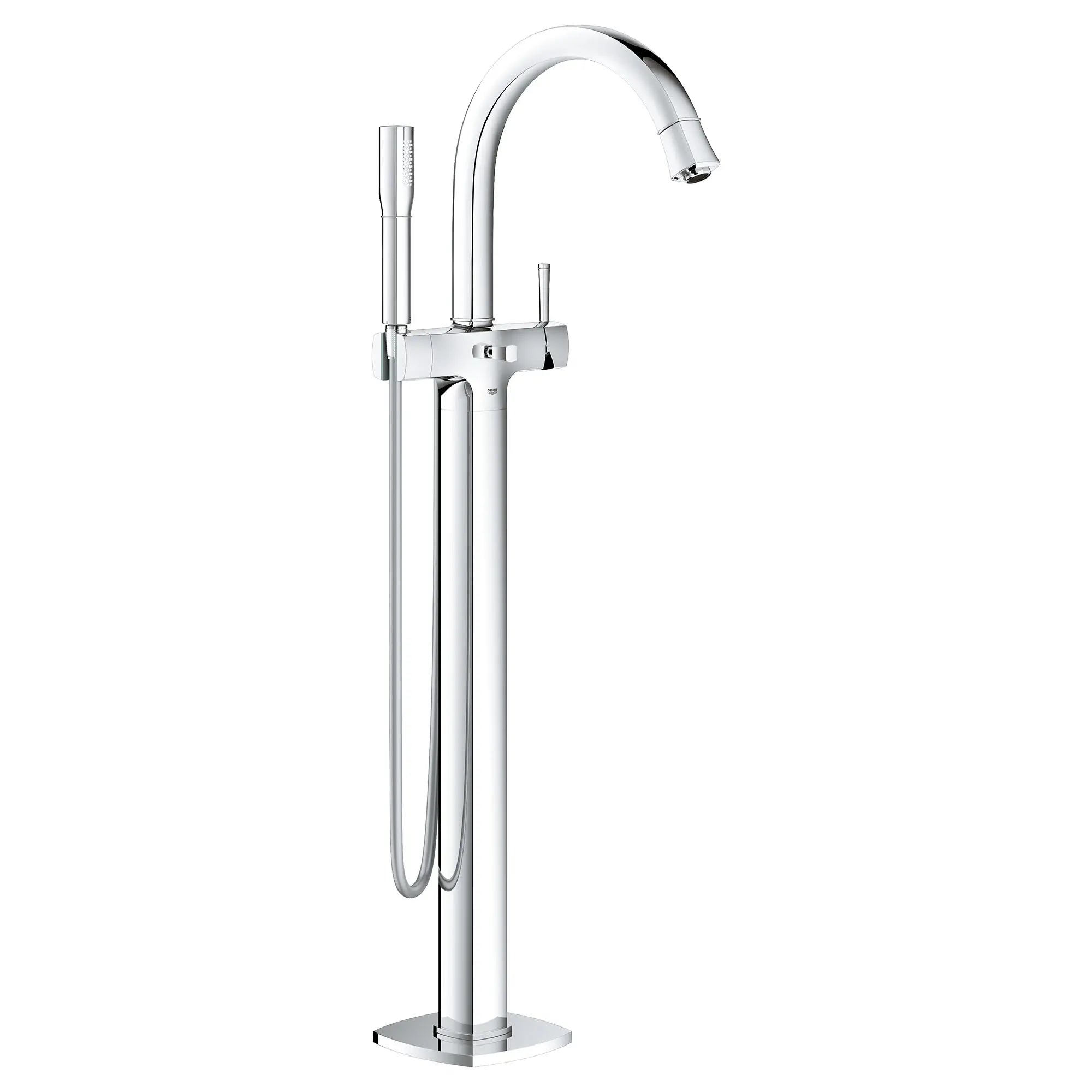 Single-Handle Freestanding Tub Faucet with 1.75 GPM Hand Shower // GROHE STARLIGHT CHROME // 162030_2331800A_0_CDNwebp.webp