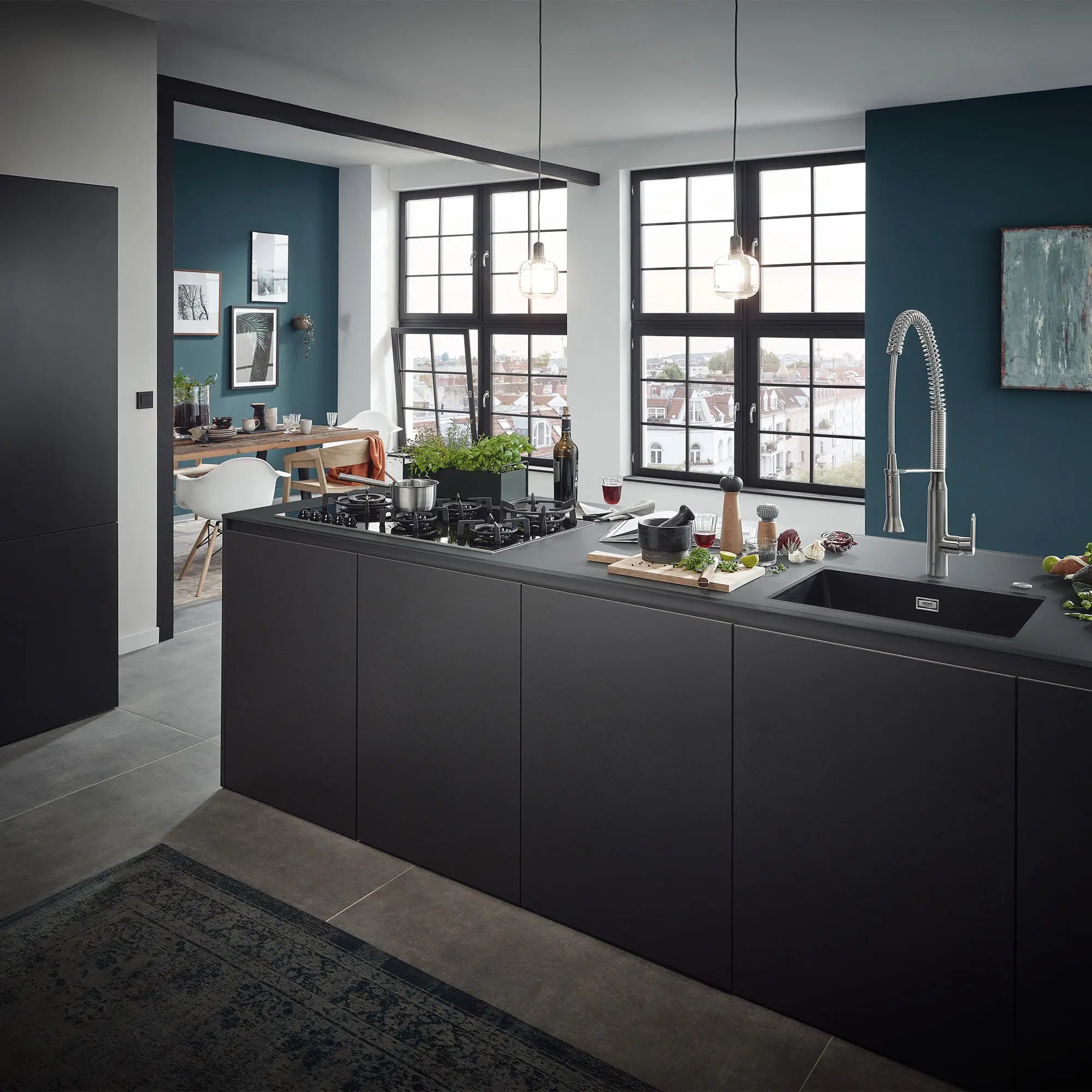 K7 Single-Handle Semi-Pro Dual Spray Kitchen Faucet 1.75 GPM (6.6 L/min) // SUPERSTEEL INFINITYFINISH // 162046_B-32951DC0_0_CDNwebp.webp