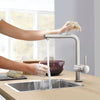 [30300DC0] Minta Single-Handle Pull-Out Kitchen Faucet Dual Spray 1.75 GPM (6.6 L/min) - GROHE StarLight Chrome