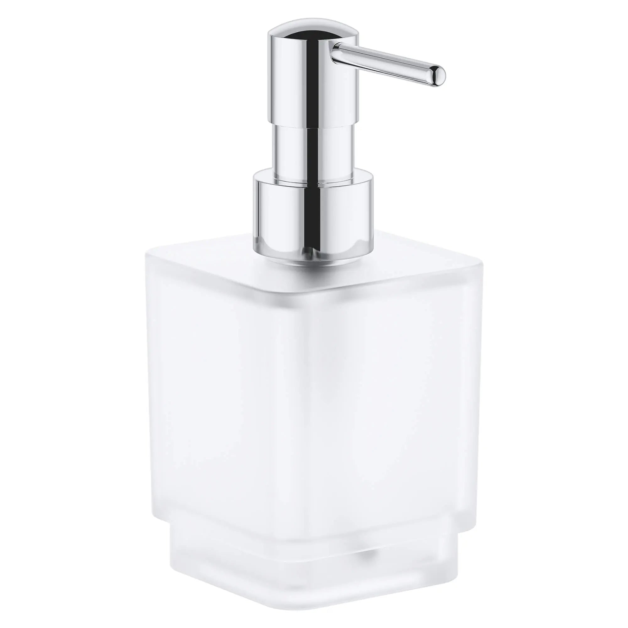 Soap Dispenser // GROHE STARLIGHT CHROME // 16210_40805000-selection-cube-soap-dispenser-starlight-chrome_0_CDNwebp.webp