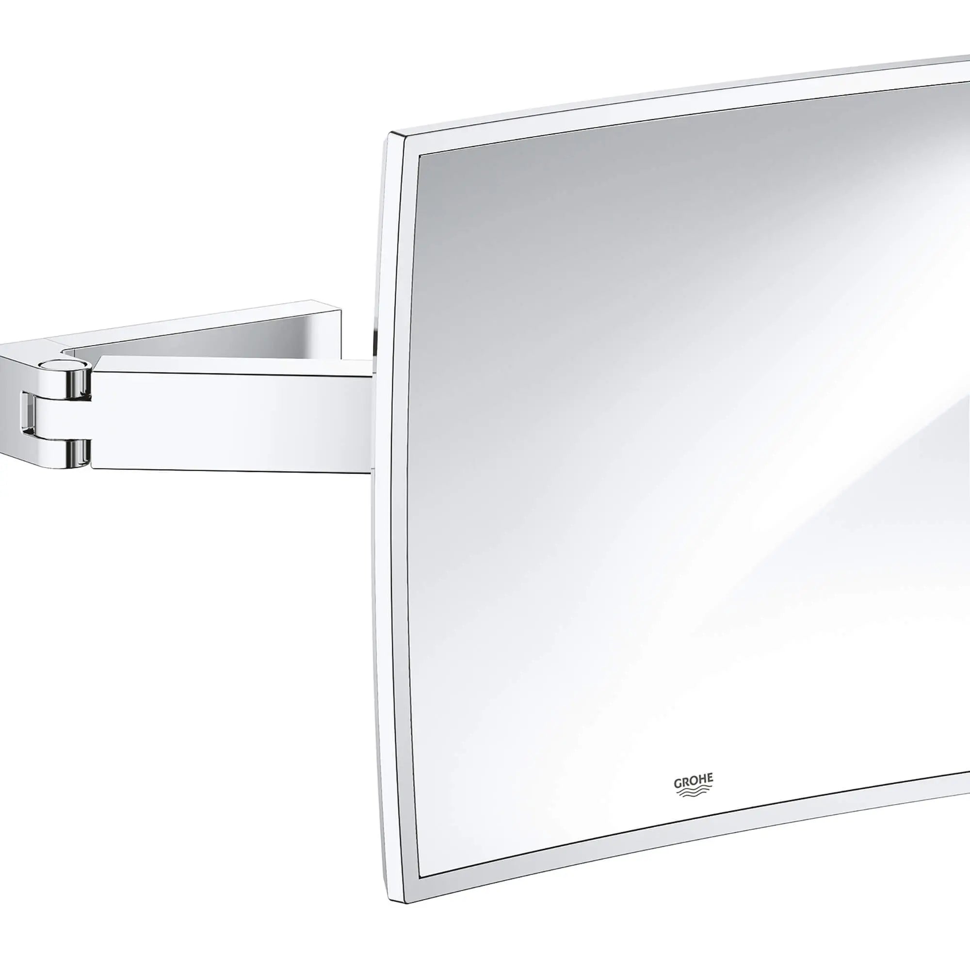 Shaving Mirror // GROHE STARLIGHT CHROME // 16216_40808000-selection-cube-shaving-mirror-starlight-chrome_0_CDNwebp.webp