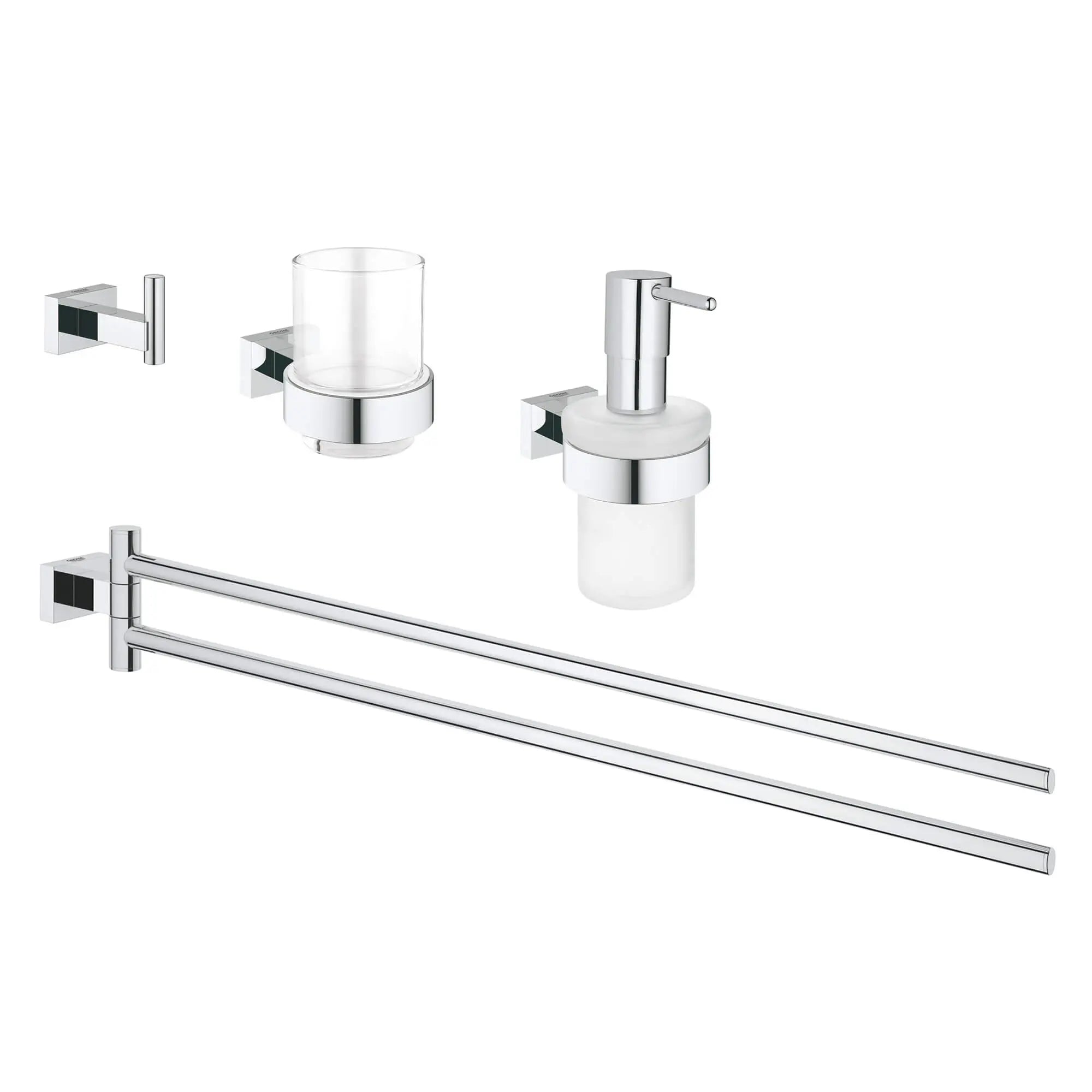 4-in-1 Accessory Set // GROHE STARLIGHT CHROME // 16220_40847001-essentials-cube-bathroom-accessories-set-4-in-1-starlight-chrome_0_CDNwebp.webp