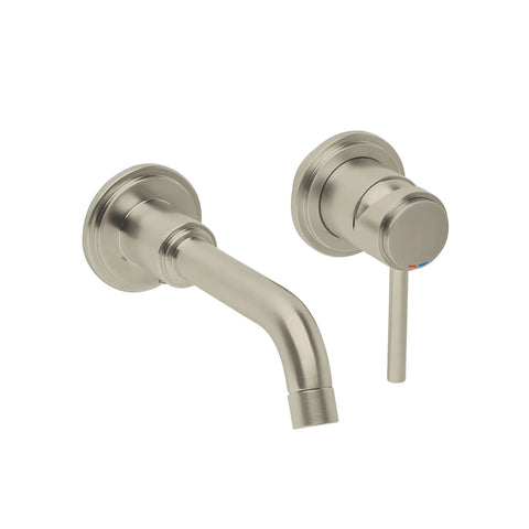 2-Handle Wall Mount Faucet 1.2 GPM - Brushed Nickel InfinityFinish