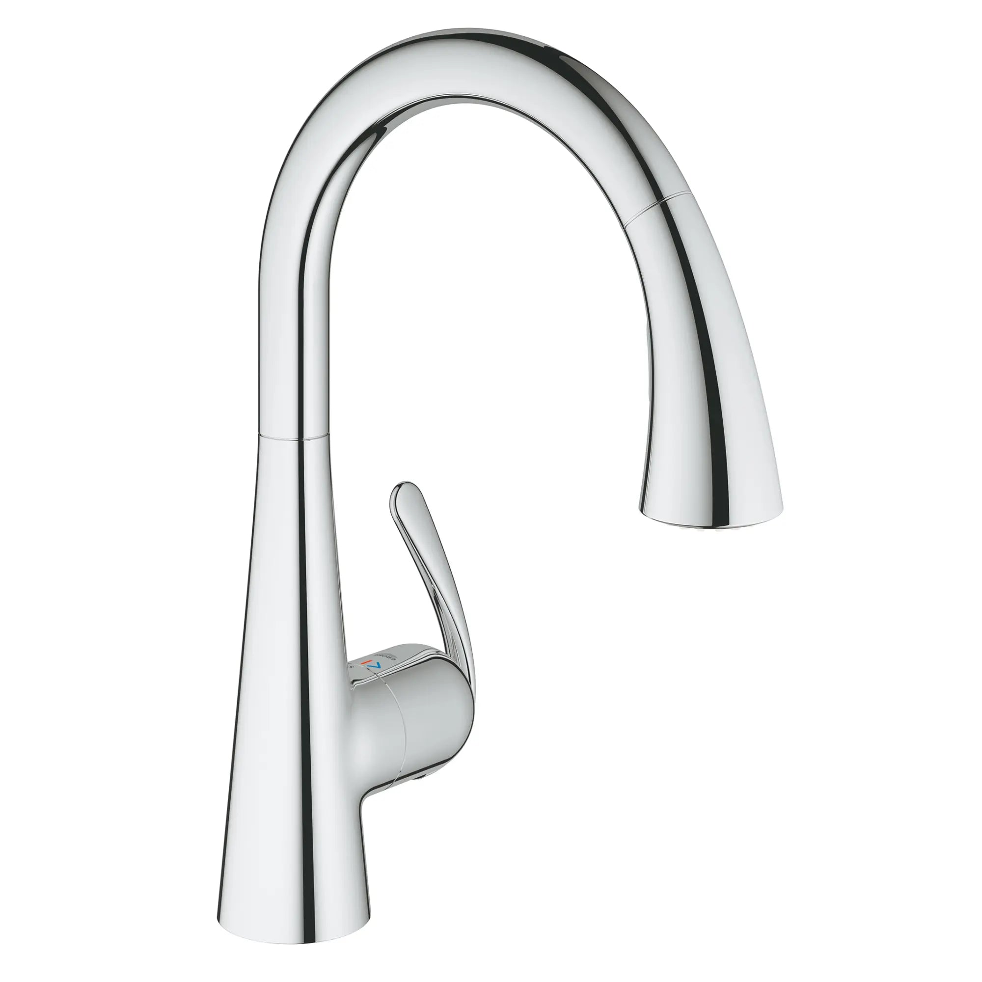 Single-Handle Pull Down Kitchen Faucet Dual Spray 1.75 GPM // GROHE STARLIGHT CHROME // 162343_32298001_0_CDNwebp.webp