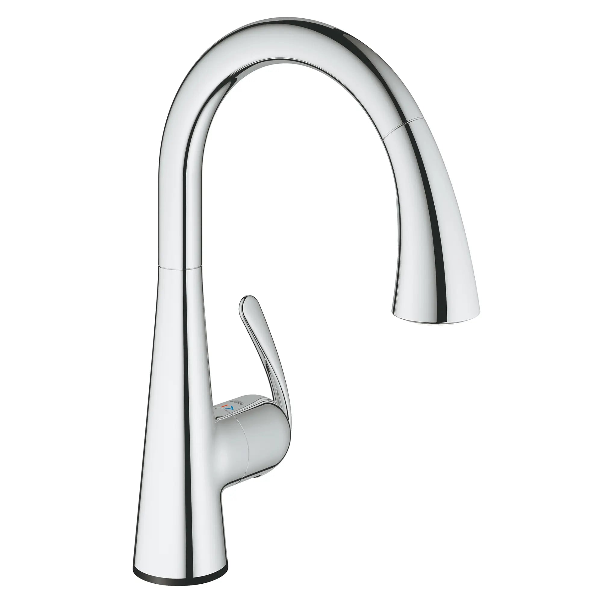 Single-Handle Pull Down Kitchen Faucet Dual Spray 6.6 L/min (1.75 gpm) with Touch Technology // GROHE STARLIGHT CHROME // 162364_30205001_0_CDNwebp.webp