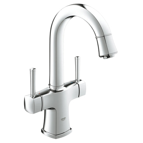 Single Hole 2-Handle L-Size Bathroom Faucet 1.2 GPM - GROHE StarLight Chrome