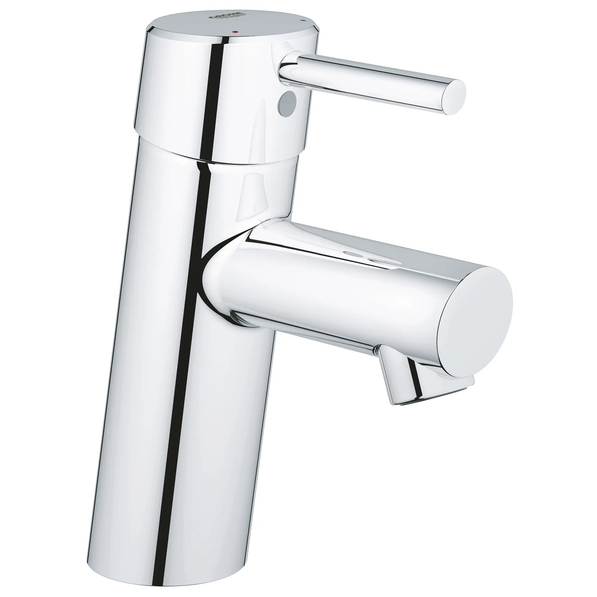 Single Hole Single-Handle S-Size Bathroom Faucet, 1.2 GPM (4.5 L/min) Less Drain // GROHE STARLIGHT CHROME // 162566_3427100A_0_CDNwebp.webp