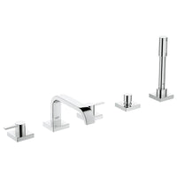 [25097000] 5-Hole 2-Handle Deck Mount Roman Tub Faucet with 2.5 GPM Hand Shower - GROHE StarLight Chrome