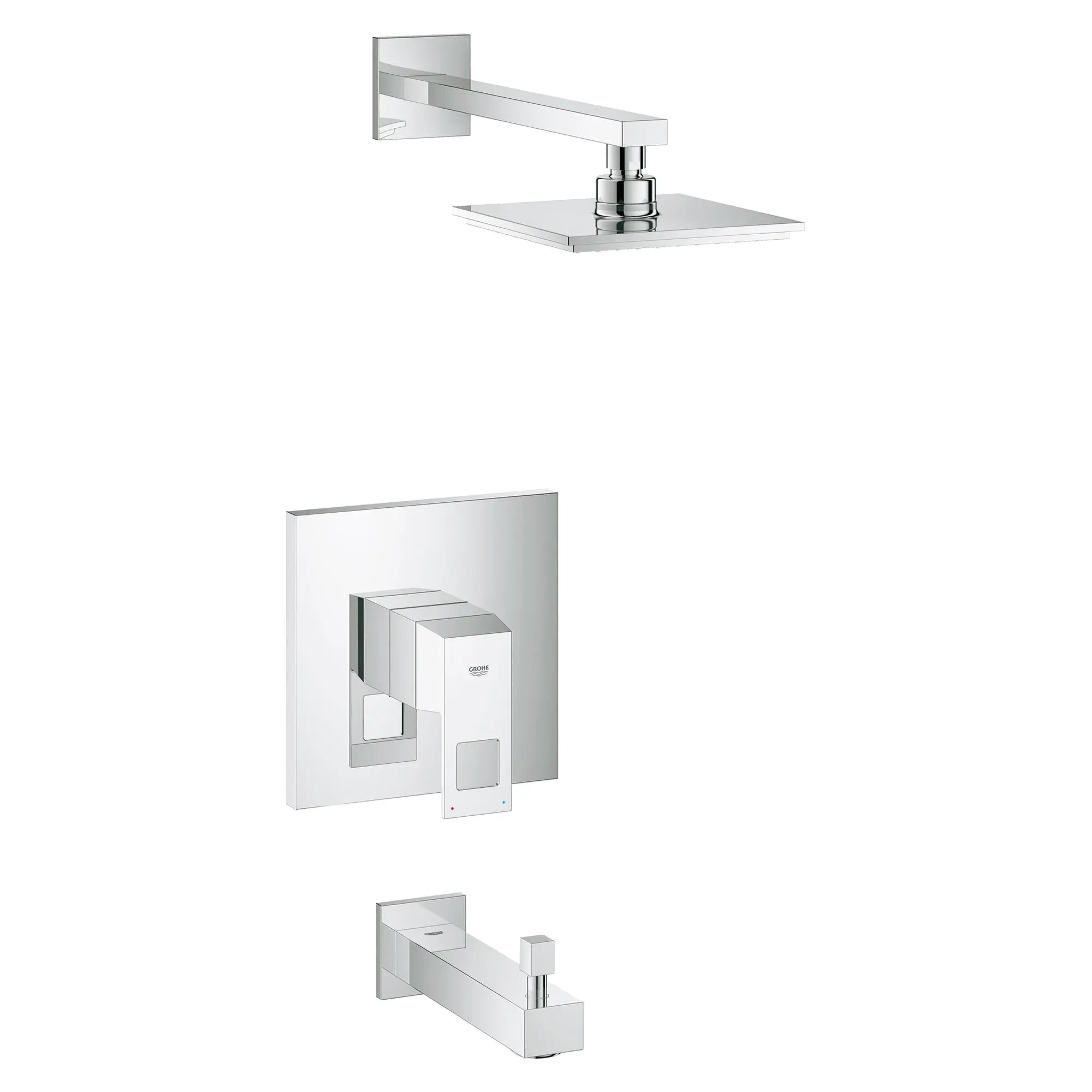 Pressure Balance Valve Tub/Shower Combo // GROHE STARLIGHT CHROME // 163137_35027000-Eurocube-PBV-Set-Conc-Bath-US-StarLight-Chrome-Silo_0_CDNwebp.webp