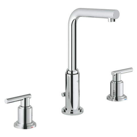 8-inch Widespread 2-Handle L-Size Bathroom Faucet 1.2 GPM - GROHE StarLight Chrome