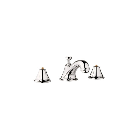 [20800BEA] 8-inch Widespread 2-Handle S-Size Bathroom Faucet 1.2 GPM - GROHE StarLight Chrome