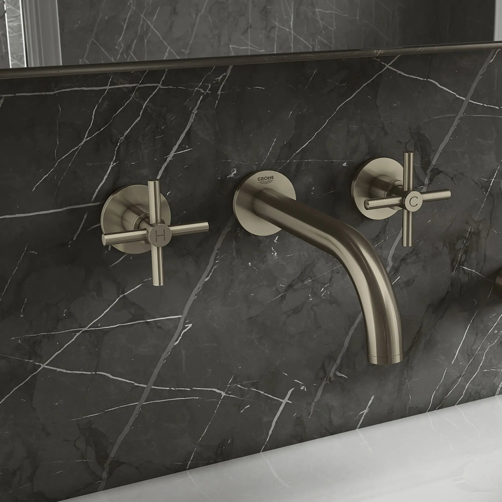 2-Handle Wall-Mount Faucet 1.2 GPM // BRUSHED NICKEL INFINITYFINISH // 163244_20173EN3-Atrio-8-Widespread-Bathroom-Faucet-M-Size-in-Brushed-Nickel-Lifestyle-1_0_CDNwebp.webp